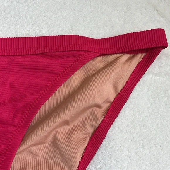 J. Crew Women’s Ribbed Full Coverage Low Rise Bikini Bottom Size Small - Picture 3 of 8